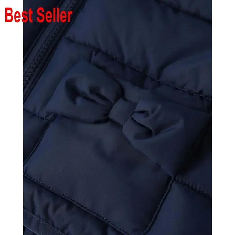 Toddler Puffer Vest Water-Resistant Quilted Hooded Sleeveless Classic